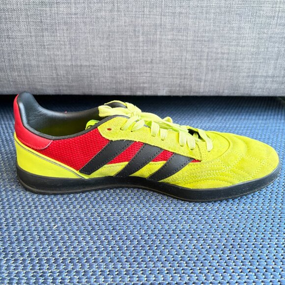 Adidas Sobakov Neon Green Soccer Street Shoes Men's 10.5 - Pre-Owned - Picture 9 of 11